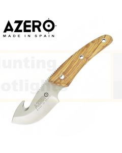 Azero A230011 Olive Wood Gut Hook Skinner Knife 150mm