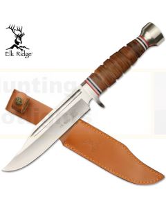 Elk Ridge K-ER-047 Stacked Leather Bowie knife