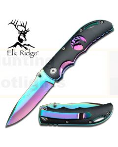 Elk Ridge K-ER-134RB Rainbow Pocket Knife