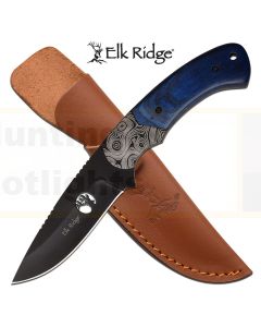 Elk Ridge K-ER-200-09BL Blue Handle Fixed Blade Knife