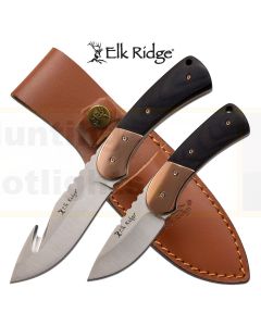 Elk Ridge K-ER-200-10BK Black Pakkawood Handle Knife Set