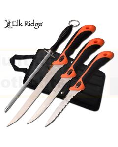 Elk Ridge K-ER-200-13SET Hi-Vis Fillet Knife Set