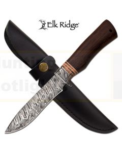 Elk Ridge K-ER-200-15RW Damuscus Patterned Fixed Blade Knife