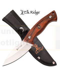 Elk Ridge K-ER-200-22BR Brown Pakkawood Hunting Knife