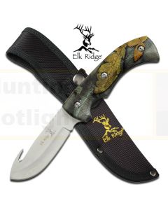 Elk Ridge K-ER-274FC Gut Hook Skinner Knife - Fall Camo
