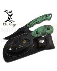 Elk Ridge K-ER-300CA Green Camo Hunting Knife Set