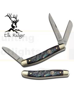 Elk Ridge K-ER-323AB Abalone 3 Blade Pocket Knife