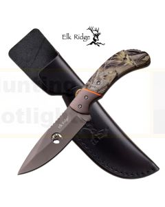 Elk Ridge K-ER-554CA Camo Drop Point Blade Knife