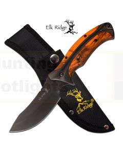 Elk Ridge K-ER-560OC Orange Camo Hunting Knife