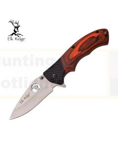 Elk Ridge K-ER-566SPW Linerlock Pakkawood Folding Knife