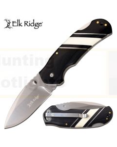 Elk Ridge K-ER-949BK Black & White Pocket Knife