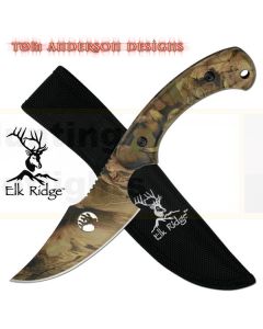 Elk Ridge K-TA-28 Camo Fixed Blade Hunting Knife