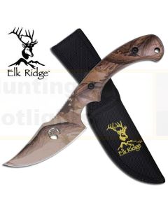Elk Ridge K-TA-28GC Green Camo Skinner Knife