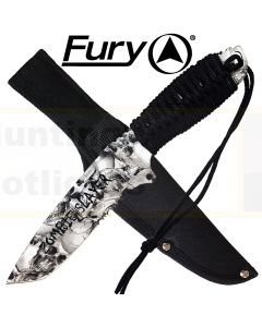 Fury 74423 Skull Print Hunting Knife