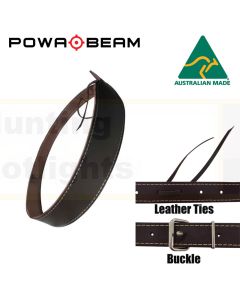 Powa Beam GSB2 Plain Leather Rifle Sling with Full Length Stitching w Buckle