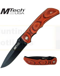 M Tech K-MT-408 Pakka Wood Handle Folding Knife
