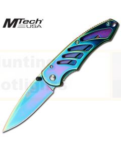 M-Tech K-MT-472RB Rainbow Titanium Pocket Knife
