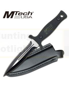 M-Tech K-MX-8059GN Xtreme Green Double-Edged Part-Serrated Knife