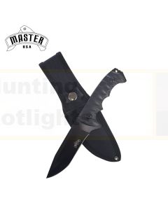 Master USA K-MU-1145 Black Rubber Non-Slip Knife