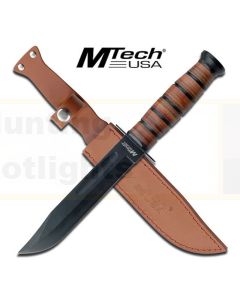 MTech K-MT-122 Leather Handle Fixed Knife