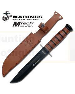 MTech K-MT-122MR Marines Partially Serrated Fixed Blade Knife