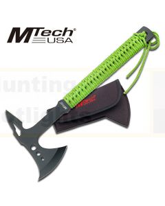 MTech USA K-MT-AXE8G Axe with Green Paracord Wrapped Handle