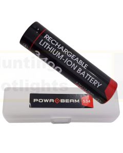 Powa Beam BAT-S34 18650 3400mah Rechargeable Torch Battery