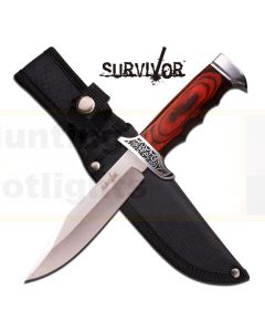 Survivor K-HK-783 Wooden Handle Fixed Blade Knife