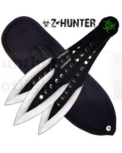 Z-Hunter K-ZB-163-3BK Zombie Throwing Knife 3pc Set - Black