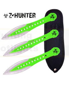 Z-Hunter K-ZB-163-3GN Zombie Throwing Knife 3pc Set - Green