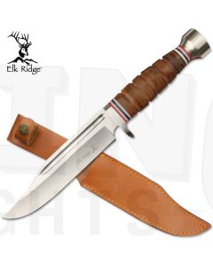 Elk Ridge K-ER-047 Stacked Leather Bowie knife