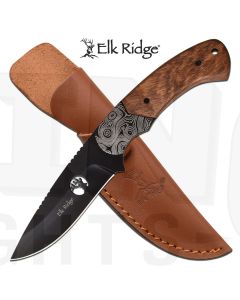 Elk Ridge K-ER-200-09BR Brown Handle Fixed Blade Knife