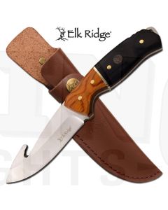 Elk Ridge K-ER-200-19GBK Gut Hook Pakkawood Hunting Knife