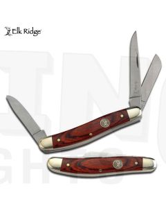 Elk Ridge Pakkawood 3 Blade Pocket Knife