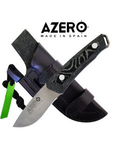 Azero A209221 Micarta Handle Knife w Firestarter