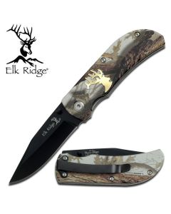 Elk Ridge K-ER-118CA Brass & Camo Pocket Knife