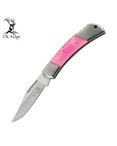 Elk Ridge K-ER-125PK Pink Lockback Pocket Knife