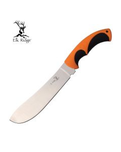 Elk Ridge K-ER-200-02BTH Orange & Black Handle Butcher Knife
