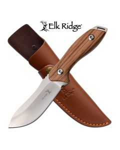 Elk Ridge K-ER-200-03D Zebra Wood Hunting Knife