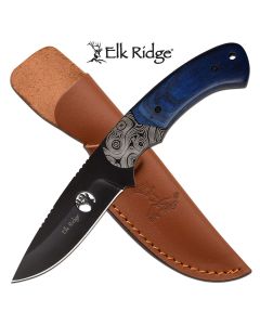 Elk Ridge K-ER-200-09BL Blue Handle Fixed Blade Knife