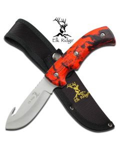 Elk Ridge K-ER-274RC Gut Hook Skinner Knife - Red Camo