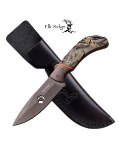 Elk Ridge K-ER-554CA Camo Drop Point Blade Knife