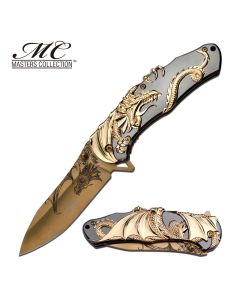 Master Collection K-MC-045 Golden Dragon Pocket Knife