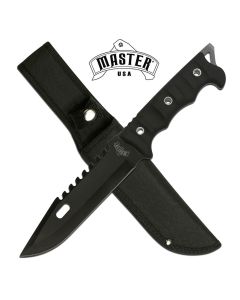 Master K-MU-20-02BK USA Black Full Tang Tactical Knife
