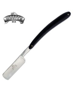 Master USA K-MU-1014BW Black Pakkawood Folding Razor