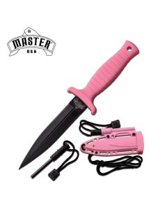 Master USA K-MU-1141PK Pink Dagger with Fire Starter