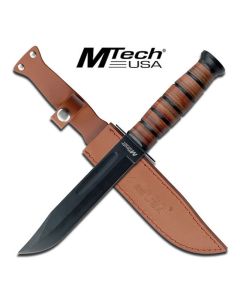 MTech K-MT-122 Leather Handle Fixed Knife