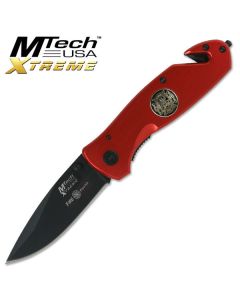 MTech K-MX-8017F Xtreme Fire Fighter Emergency Pocket Knife
