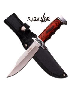 Survivor K-HK-783 Wooden Handle Fixed Blade Knife