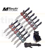 MTech K-MT-1038POP Guitar Pocket Knives 12pc